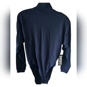 DKNY Vintage NWT Black Bodysuit Size S